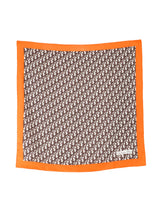 Christian Dior Orange Oblique Logo Scarf Accessory arcadeshops.com