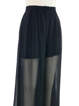 1998 Chanel Layered Chiffon Trousers Bottom arcadeshops.com