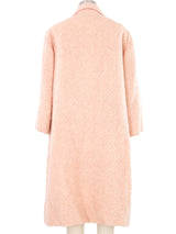 Pink And White Mohair Coat Outerwear arcadeshops.com