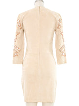 Jitrois Metallic Applique Suede Dress Dress arcadeshops.com