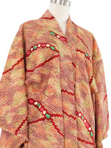 Rust Shibori Haori Kimono Jacket arcadeshops.com