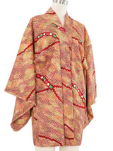 Rust Shibori Haori Kimono Jacket arcadeshops.com