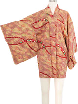 Rust Shibori Haori Kimono Jacket arcadeshops.com