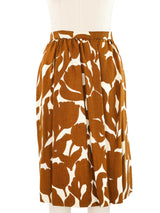 Geoffrey Beene Ochre Tulip Print Skirt Ensemble Suit arcadeshops.com