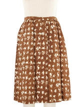 Geoffrey Beene Brown Spotted Skirt Suit Suit arcadeshops.com