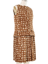 Geoffrey Beene Brown Spotted Skirt Suit Suit arcadeshops.com
