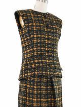 Geoffrey Beene Black Printed Skirt Suit Suit arcadeshops.com