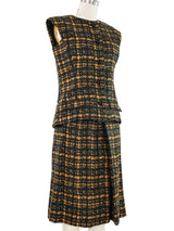 Geoffrey Beene Black Printed Skirt Suit Suit arcadeshops.com