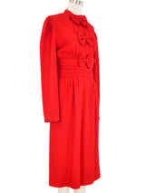 Adele Simpson Red Crepe Dress Dress arcadeshops.com