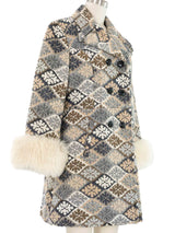 1960s Snowflake Tweed Coat Outerwear arcadeshops.com