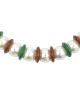 Yves Saint Laurent Pearl Bead Collar Necklace Jewelry arcadeshops.com