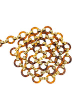 Yves Saint Laurent Tortoise Link Chain Belt Accessory arcadeshops.com