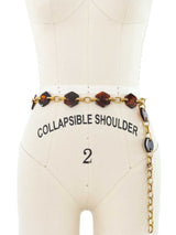 Yves Saint Laurent Tortoise Hexagon Link Chain Belt Accessory arcadeshops.com
