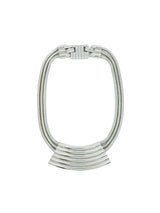 Yves Saint Laurent Silvertone Space Age Collar Jewelry arcadeshops.com