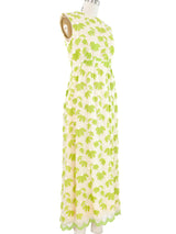 Embroidered Sleeveless Gauze Dress Dress arcadeshops.com