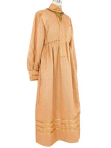 Geoffrey Beene Chainmail Collar Metallic Dress Dress arcadeshops.com