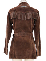 Gaultier Jeans Suede Fringe Jacket Jacket arcadeshops.com