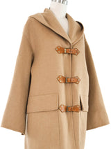 Celine Camel Buckle Front Coat Outerwear arcadeshops.com