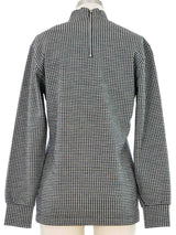 1989 Comme des Garcons Houndstooth Knit Top top arcadeshops.com