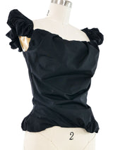 2020 Maison Margiela Puff Sleeve Blouse Top arcadeshops.com