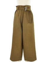 Issey Miyake Olive Paperbag Trousers Bottom arcadeshops.com