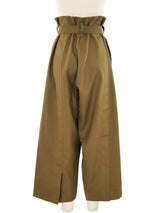 Issey Miyake Olive Paperbag Trousers Bottom arcadeshops.com