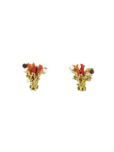 Swoboda Embellished Coral Earrings Jewelry arcadeshops.com