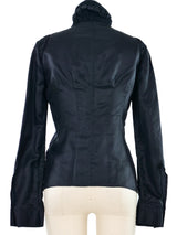 2002 Tom Ford Gucci Black Satin Jacket Jacket arcadeshops.com