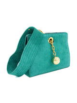 Jean Claude Jitrois Teal Suede Mini Bag Accessory arcadeshops.com