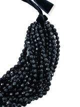 Yves Saint Laurent Multi Strand Jet Necklace Jewelry arcadeshops.com