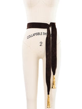Judith Leiber Metal Tassel Suede Sash Belt Accessory arcadeshops.com