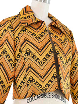 Oscar de la Renta Brocade Cropped Jacket Jacket arcadeshops.com