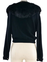 1950s Fox Fur Trim Cardigan Jacket arcadeshops.com