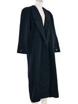 1980s Black Wool Maxi Coat Outerwear arcadeshops.com