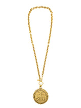 Chanel Crest Sun Medallion Necklace Jewelry arcadeshops.com