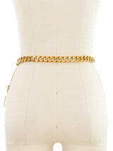 Chanel Goldtone Perfume Bottle Chain Belt Accessory arcadeshops.com