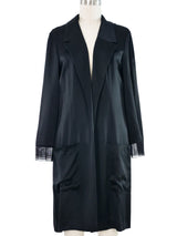 1999 Chanel Black Silk Jacket Jacket arcadeshops.com