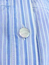 2000s Chanel Striped Denim Jacket Jacket arcadeshops.com