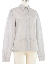 1999 Chanel Silver Mesh Jacket Jacket arcadeshops.com