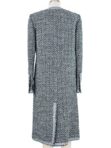 Chanel Metallic Tweed Longline Jacket Jacket arcadeshops.com