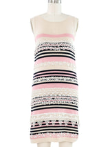 2000s Chanel Striped Knit Mini Dress Dress arcadeshops.com
