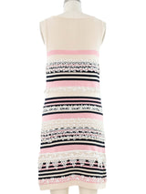 2000s Chanel Striped Knit Mini Dress Dress arcadeshops.com