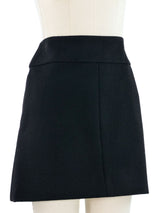 2000s Chanel Wool Mini Skirt Bottom arcadeshops.com