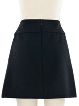 2000s Chanel Wool Mini Skirt Bottom arcadeshops.com