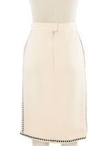 1980s Chanel Ribbon Trim Skirt Bottom arcadeshops.com