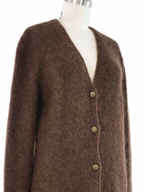 1998 Chanel Brown Mohair Cardigan Top arcadeshops.com