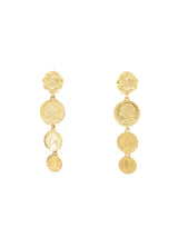 Oscar de la Renta Goldtone Coin Earrings Jewelry arcadeshops.com