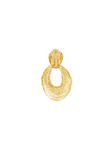 Oscar de la Renta Goldtone Hinged Earrings Jewelry arcadeshops.com
