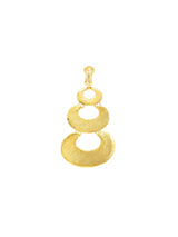 Kenneth Jay Lane Gold Tone Textured Drop Earrings Jewelry arcadeshops.com