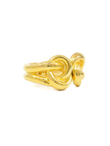 Kenneth Jay Lane Goldtone Knot Cuff Jewelry arcadeshops.com